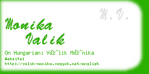 monika valik business card